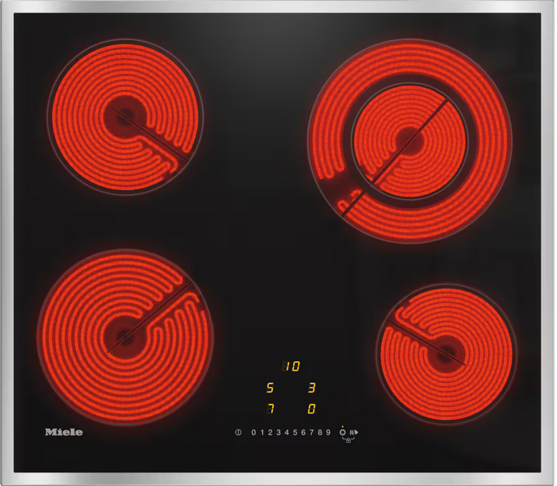 Plita incorporabila electrica Miele Silver cu 4 zone KM 6520 FR