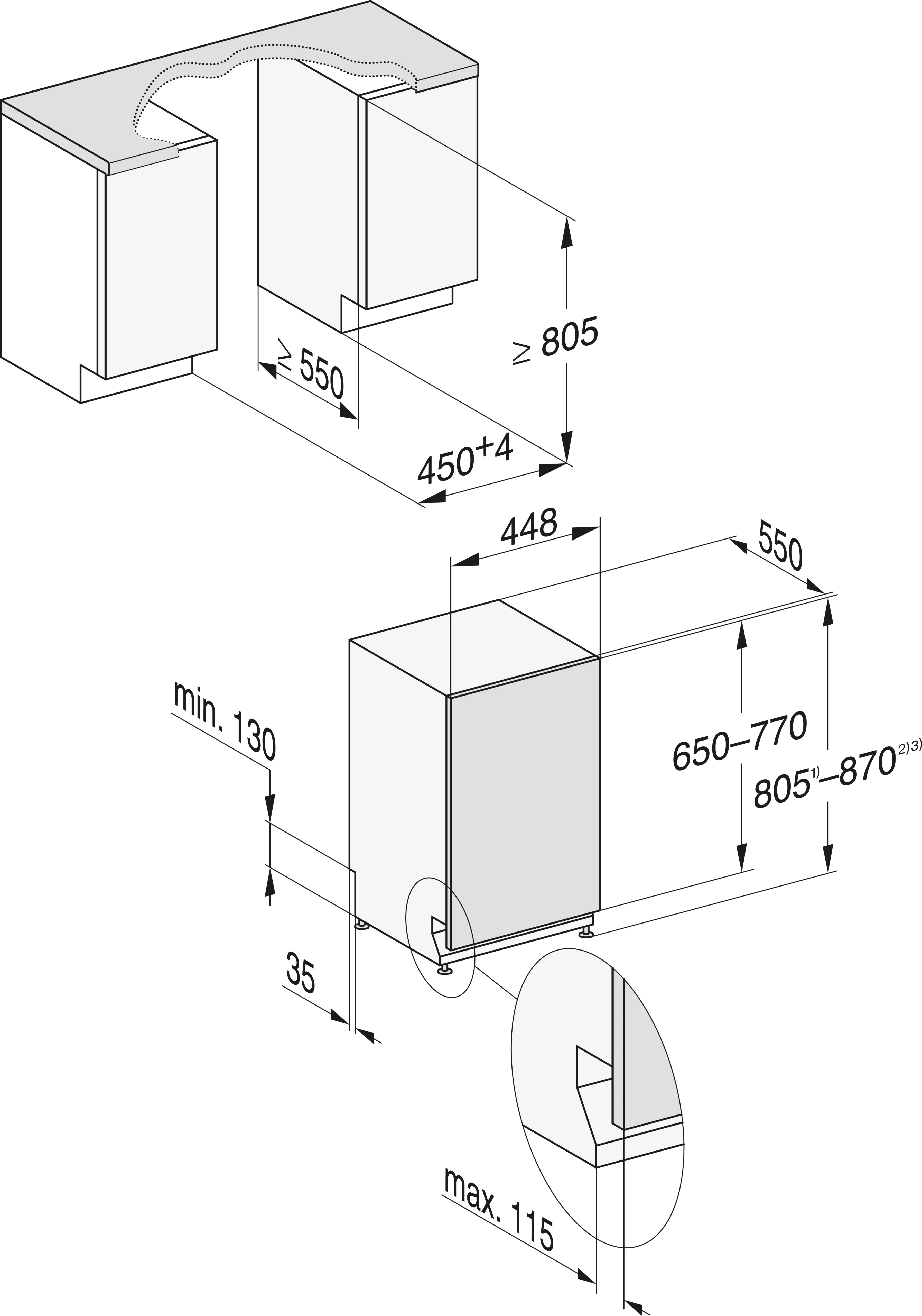 Masina de spalat vase incorporabila Miele Silver G 5590 SCVi SL Active Oţel inoxidabil