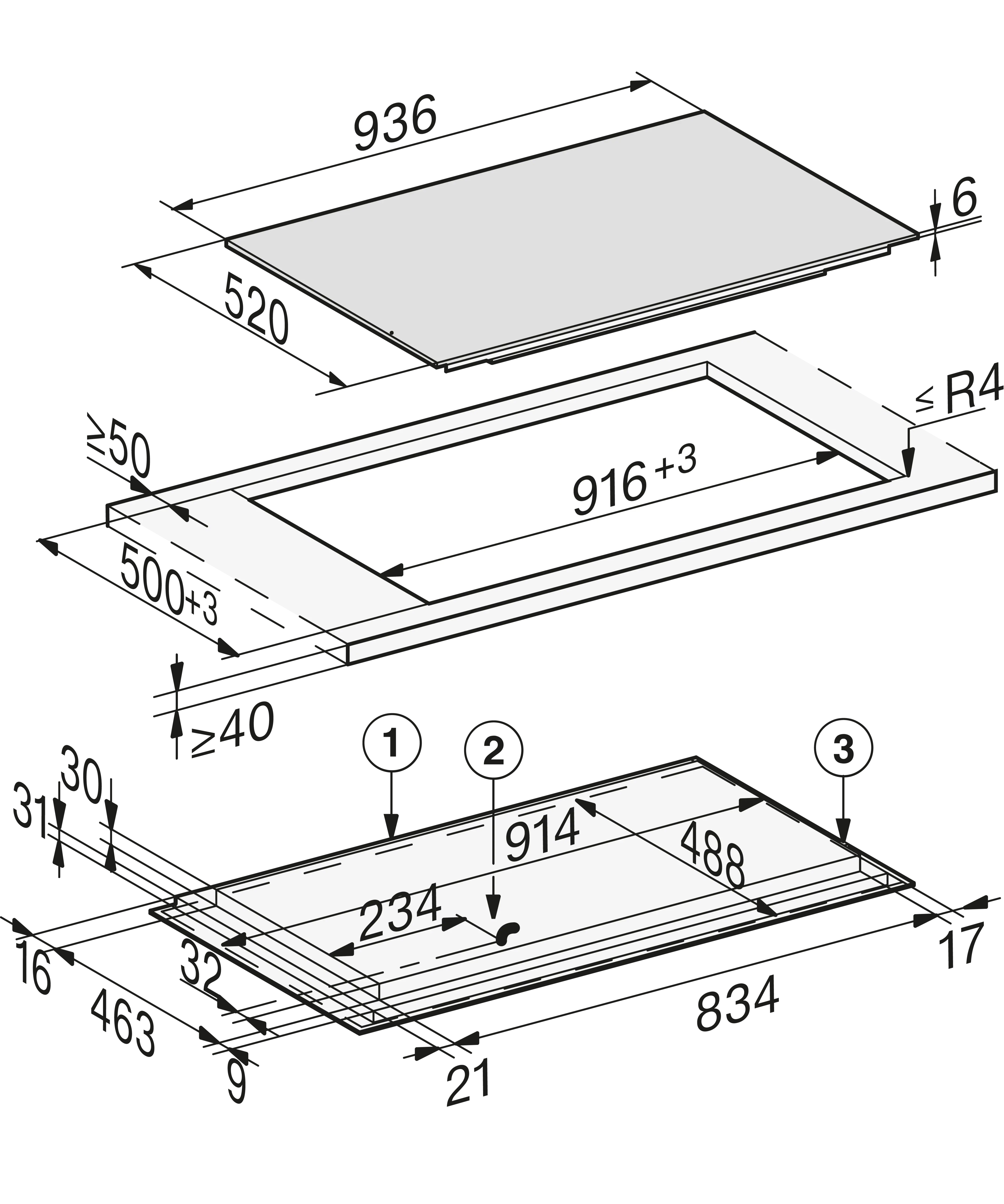 Plita incorporabila pe inductie Miele Diamond cu 5 zone KM 7999 FL