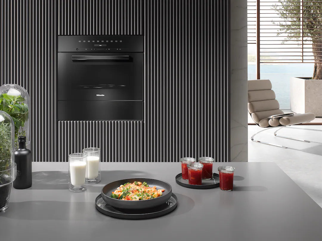 Cuptor cu microunde incorporabil Miele Gold M 7244 TC Negru obsidian