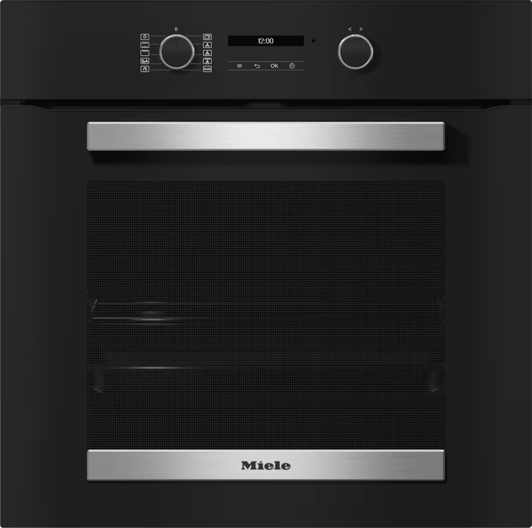 Cuptor electric incorporabil Miele Silver H 2467 BP ACTIVE Efect negru obsidian din oțel inoxidabil
