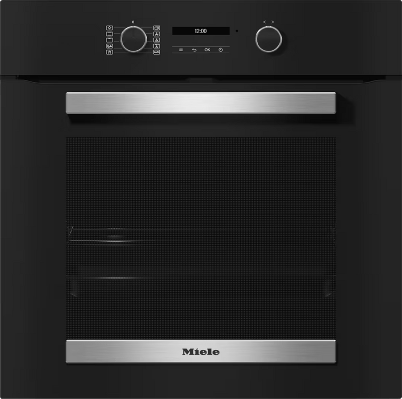 Cuptor electric incorporabil Miele Silver H 2465 BP ACTIVE Efect negru obsidian din oțel inoxidabil