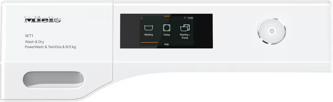 Masina de spalat rufe cu uscator Miele Diamond WTR870WPM PWash&TDos 8/5kg Alb lotus