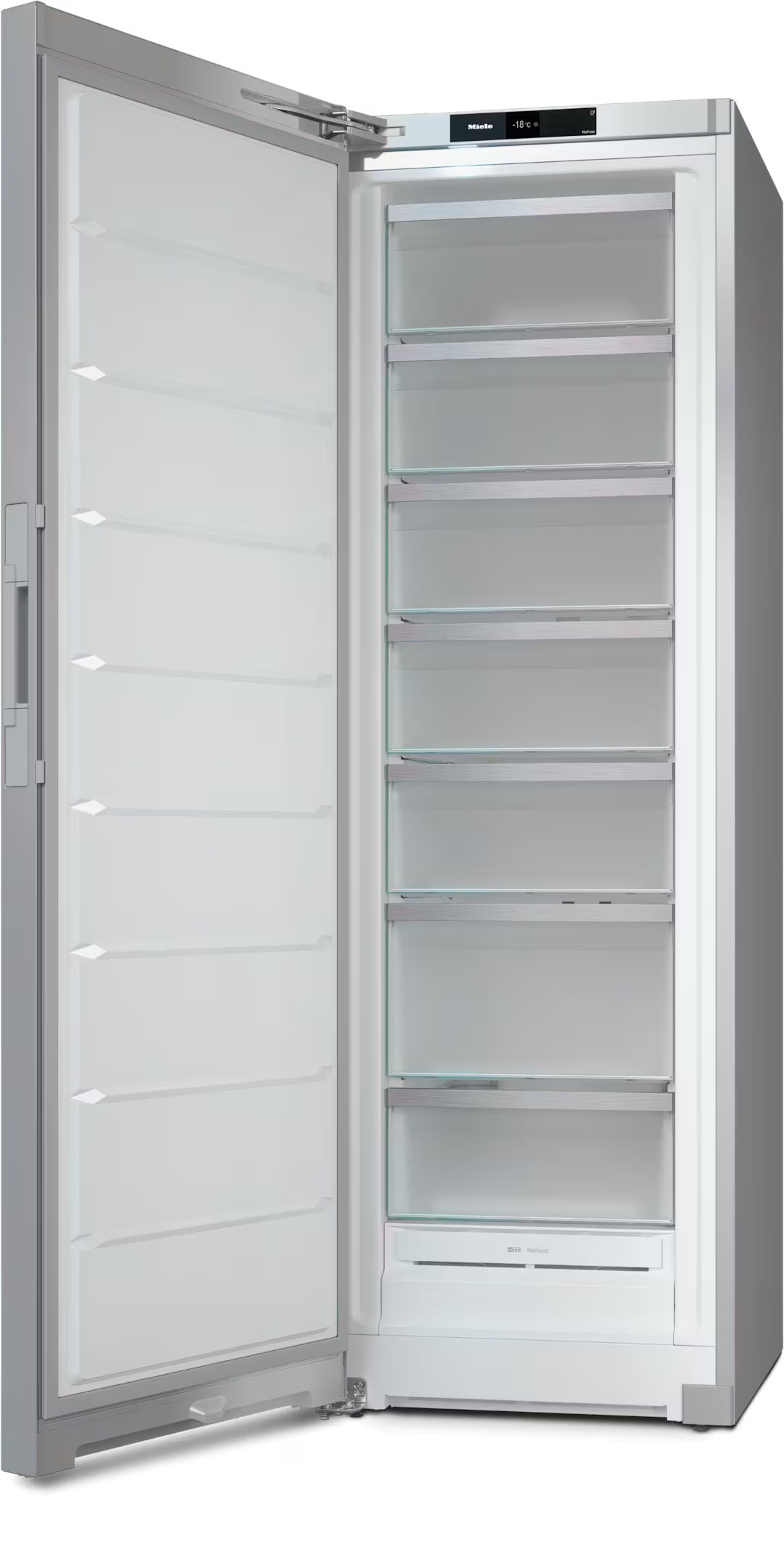 Congelator vertical cu 7 sertare Miele Platinum FNS 4882 D Inox/CleanSteel