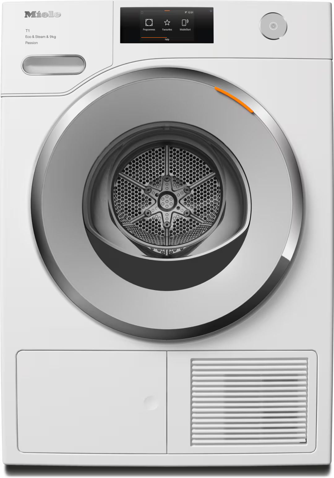 Uscator cu pompa de caldura Miele Diamond TWV780WP Passion Alb lotus