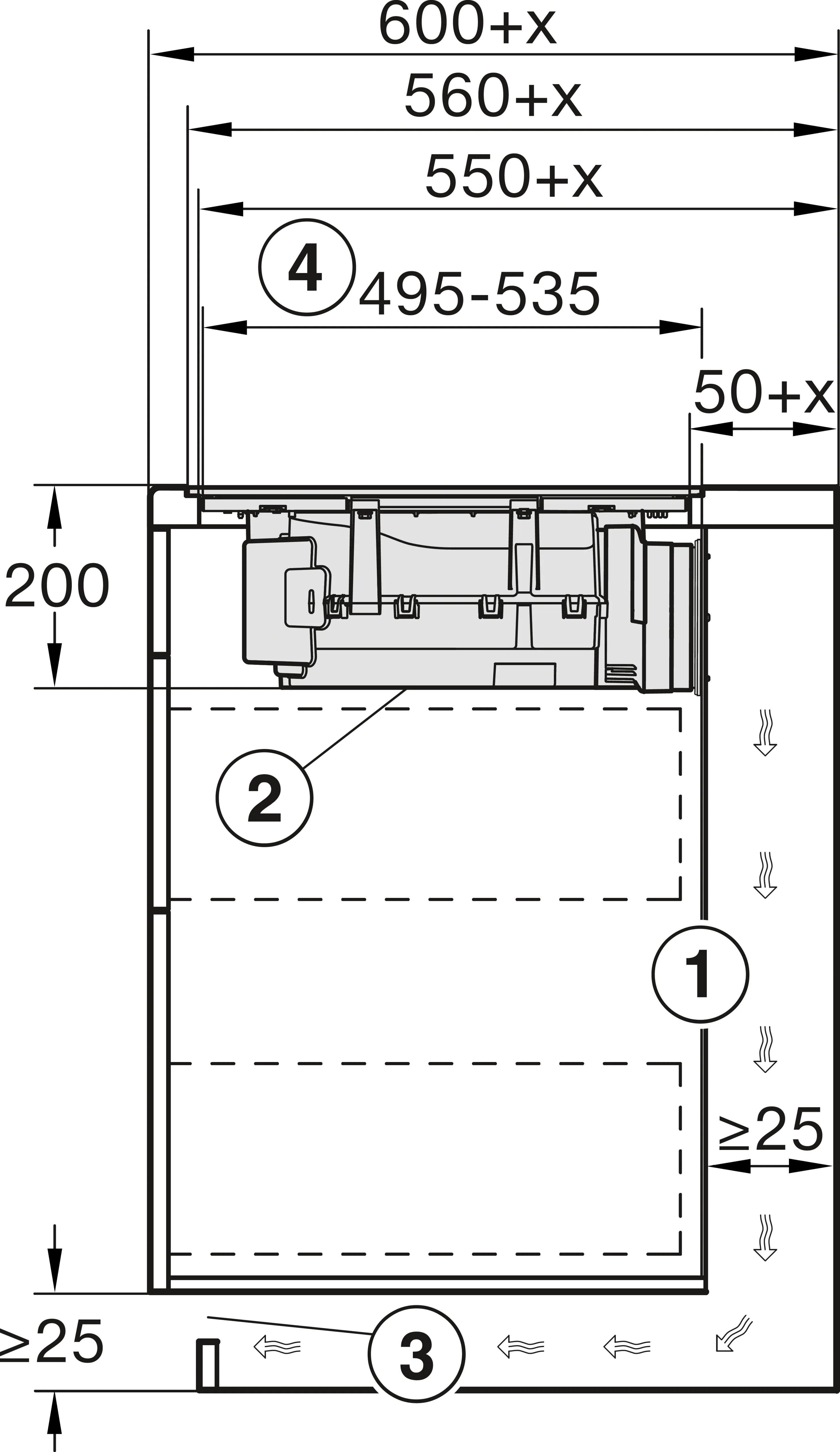 Plita incorporabila cu hota integrata Miele Silver cu 4 zone KMDA 7272-1 FL Silence