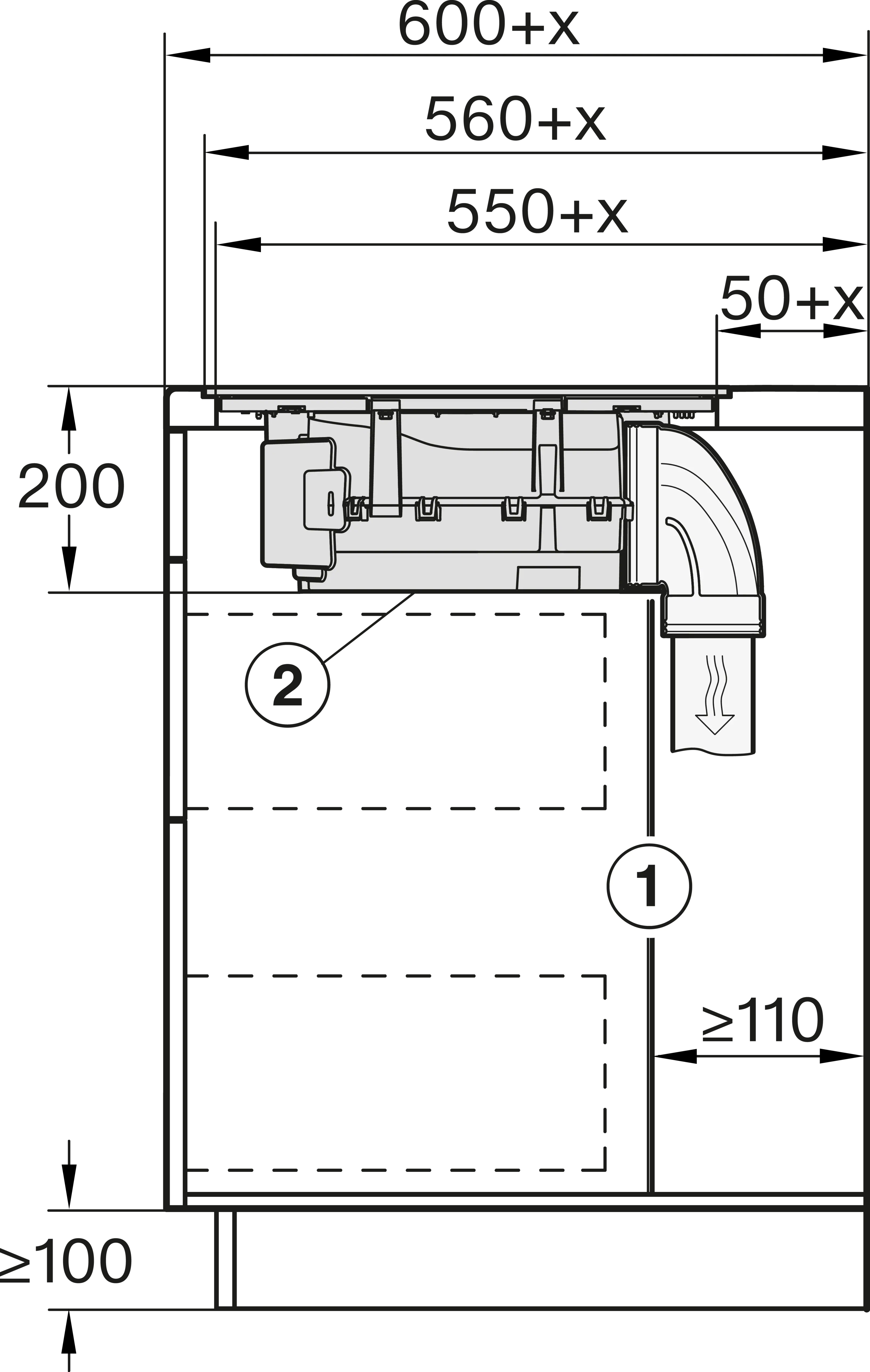 Plita incorporabila cu hota integrata Miele Gold cu 4 zone KMDA 7473-1 FL Silence