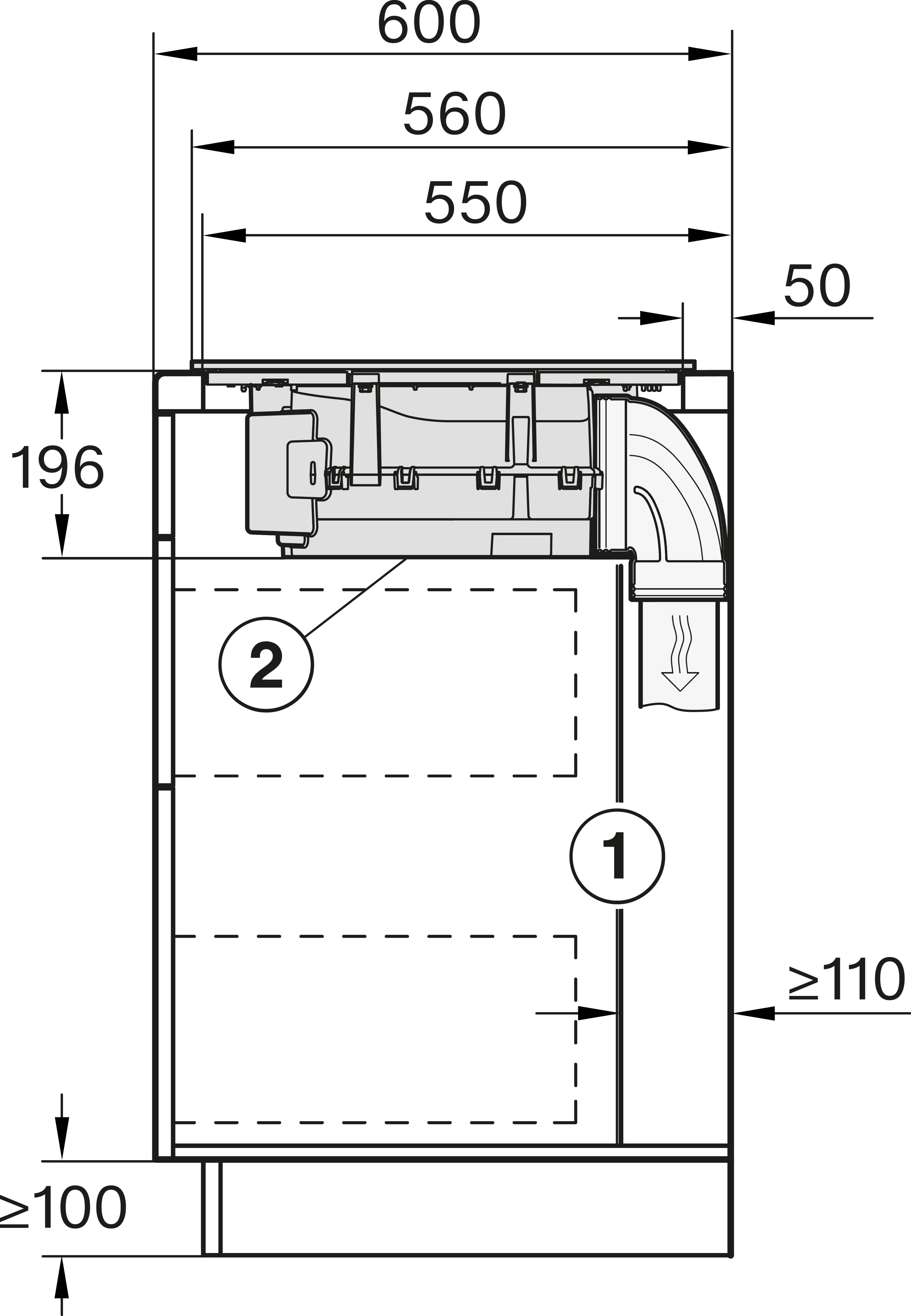 Plita incorporabila cu hota integrata Miele Gold cu 4 zone KMDA 7473-1 FL Silence