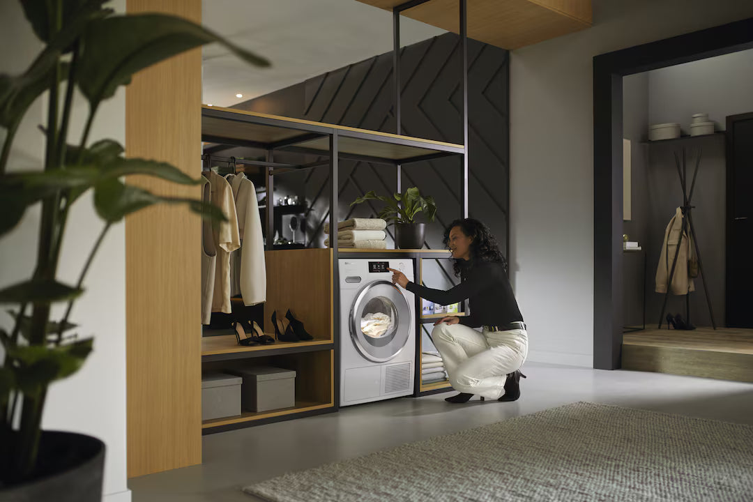 Uscator cu pompa de caldura Miele Diamond TWV780WP Passion Alb lotus
