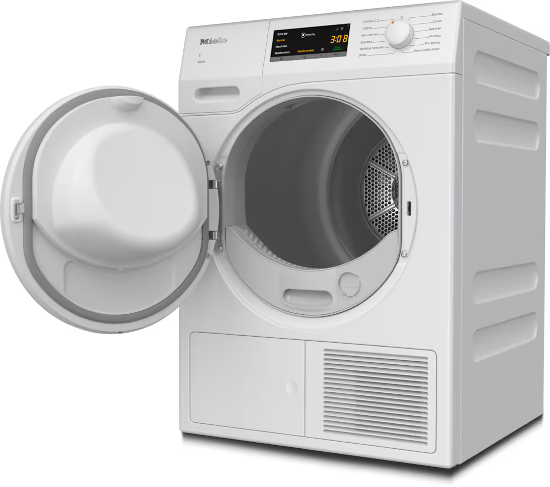 Uscator cu pompa de caldura Miele Silver TCA230WP Active Alb lotus