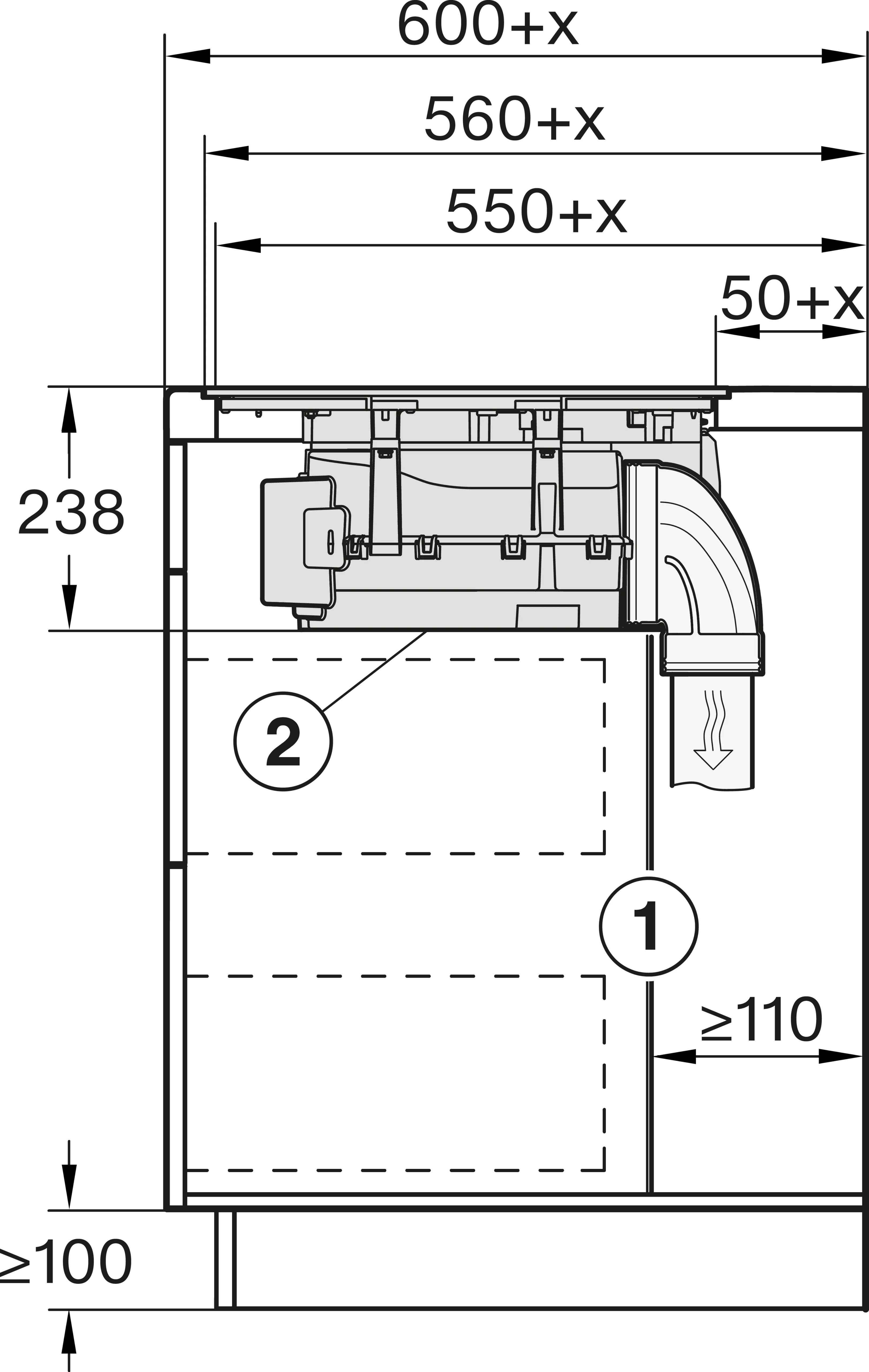 Plita incorporabila cu hota integrata Miele Platinum cu 4 zone KMDA 7676-1 FL BlackPerfection