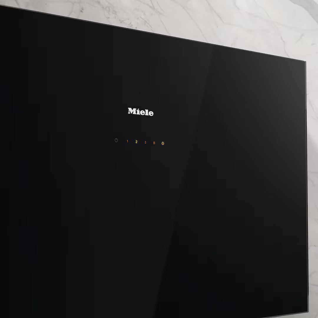 Hota de perete Miele Silver DA 9092 W Screen Negru obsidian