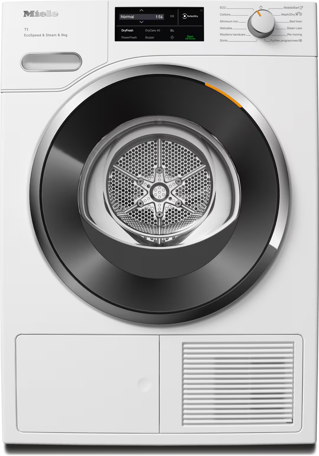 Uscator cu pompa de caldura Miele Platinum TWL680WP Steam&9kg Alb lotus