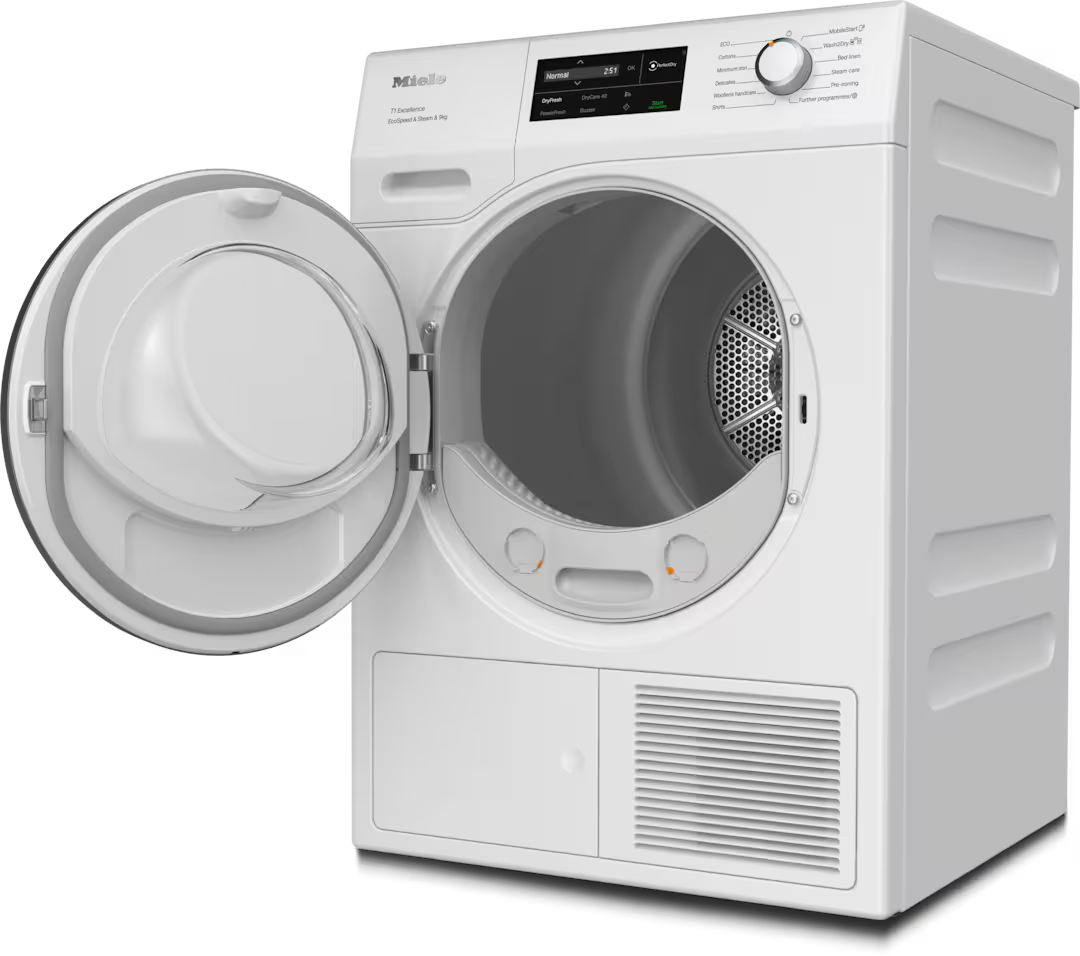 Uscator cu pompa de caldura Miele Platinum TEL695WP Steam&9kg Alb lotus