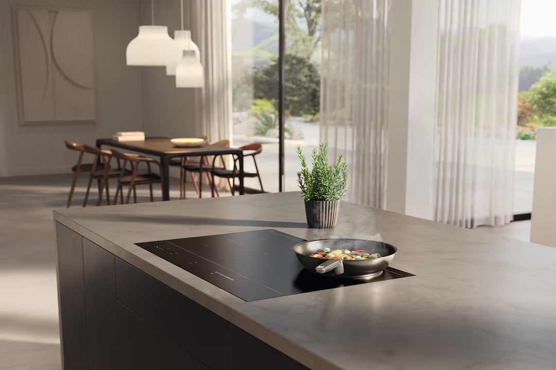 Plita incorporabila pe inductie Miele Gold cu 6 zone KM 7576 FL MattFinish