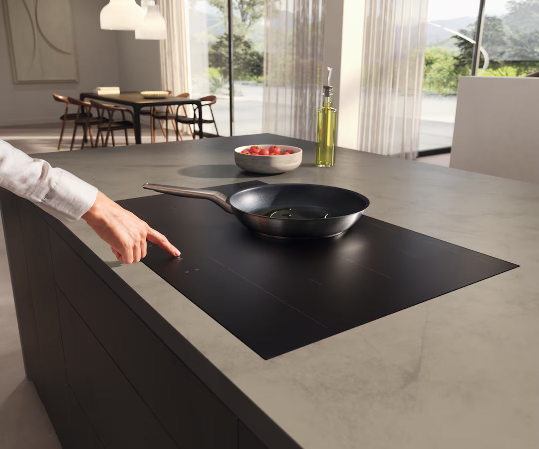 Plita incorporabila pe inductie Miele Gold cu 6 zone KM 7576 FL MattFinish