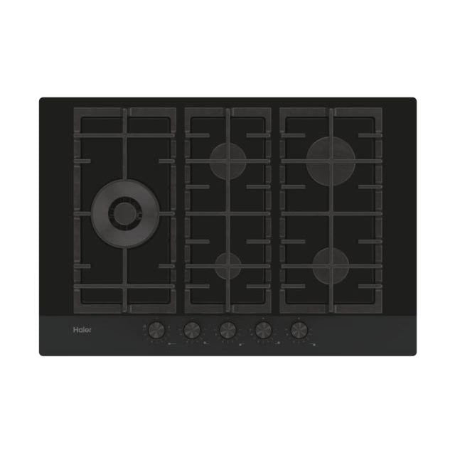 Plita incorporabila pe gaz Haier I-Move Gas on Glass Series 6 cu 5 zone HAVG7WL4HB