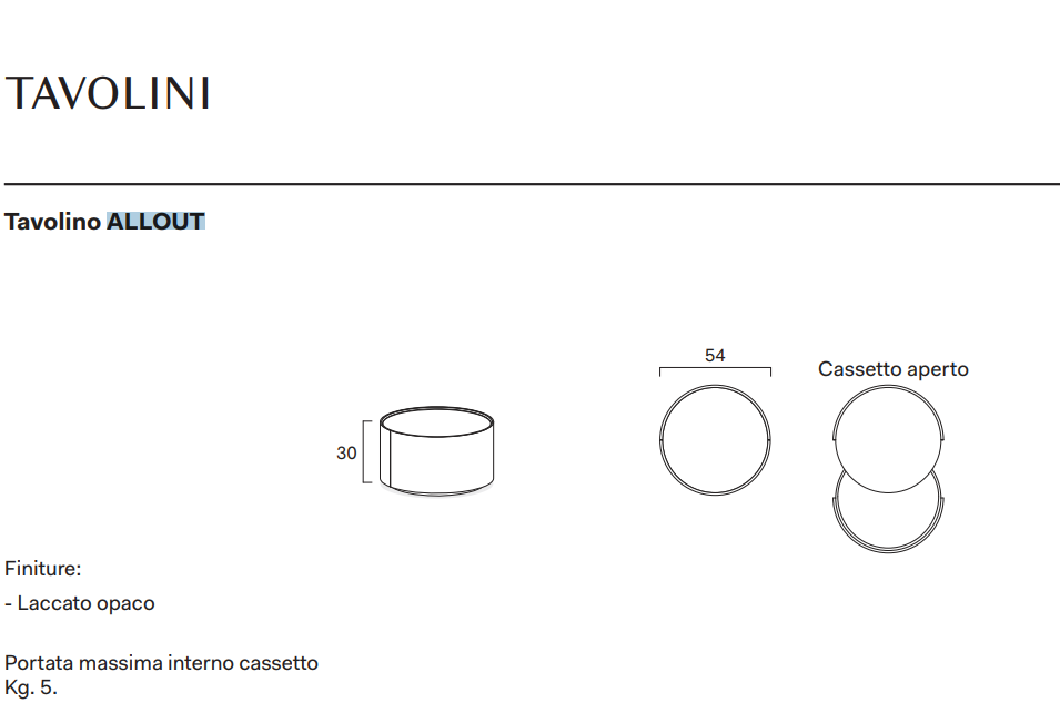 MASUTA DE CAFEA ALLOUT