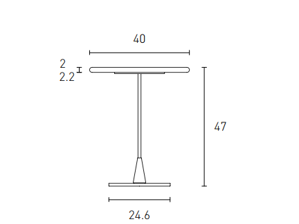 MASUTA DE CAFEA BAIO ROTUNDA