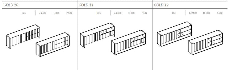 Comoda de living Gold
