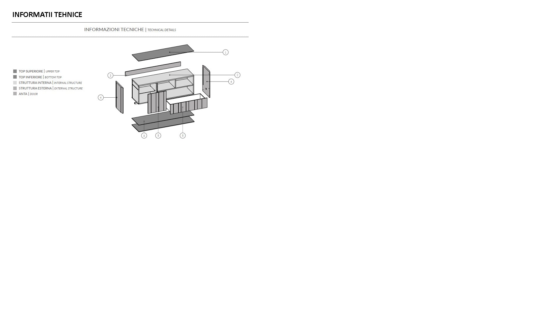 Comoda de living Gold