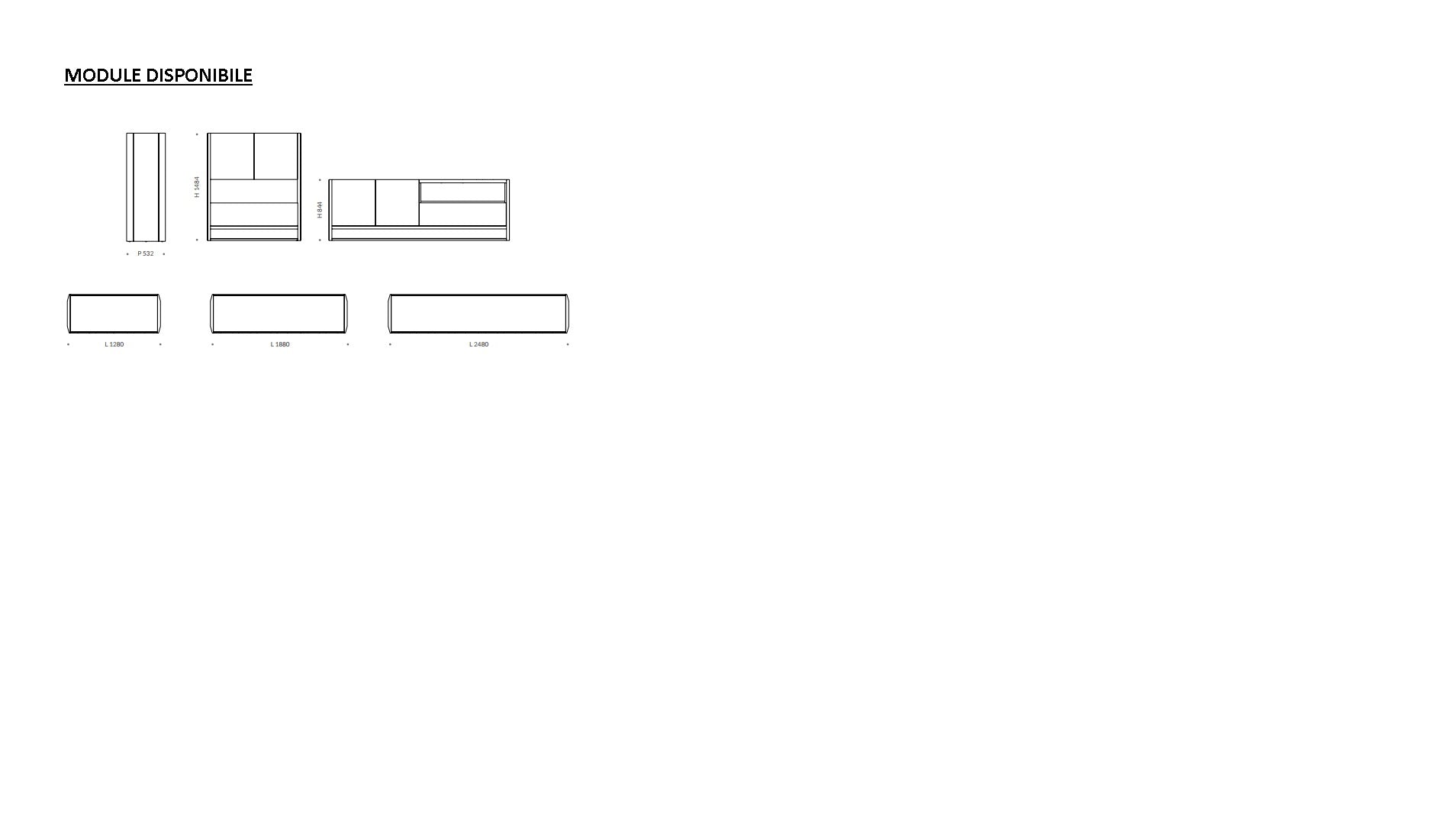 Comoda de living Gold