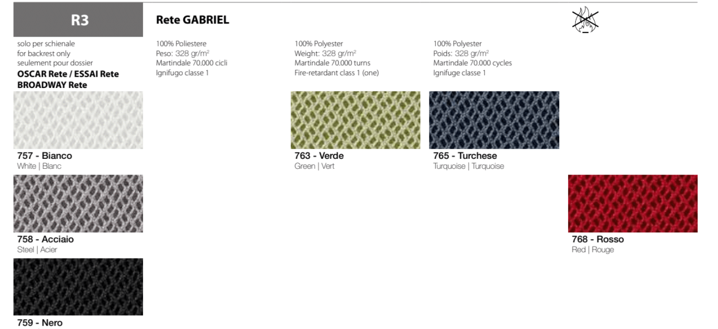 SCAUN DE BIROU OSCAR RETE (CADRU ALB)