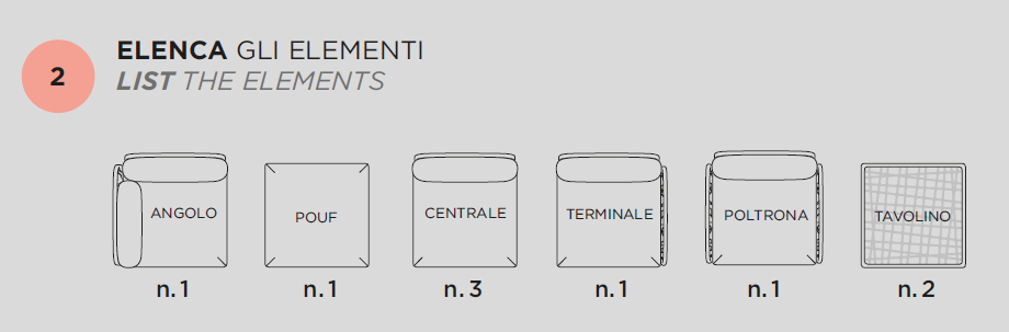 Canapea modulara pentru exterior KOMODO