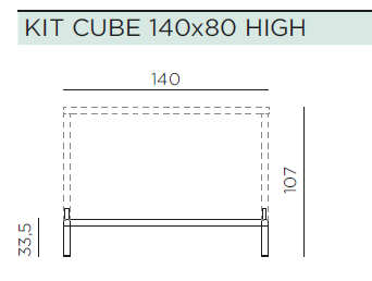 Masa de dining pentru exterior CUBE