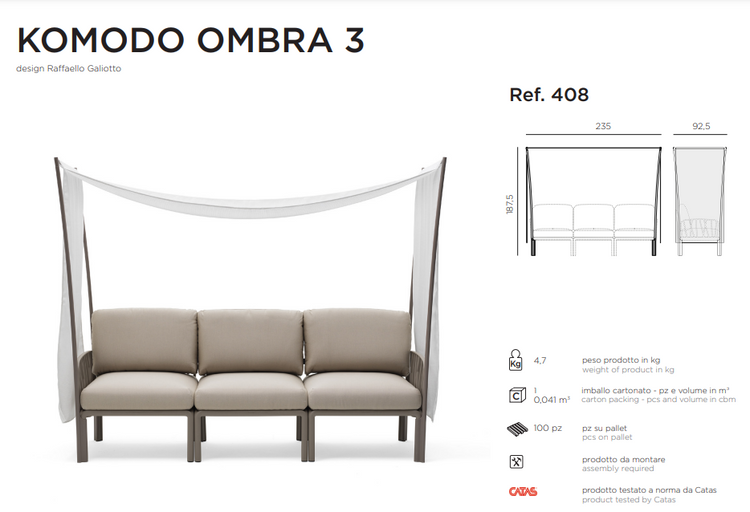 Baldachin exterior OMBRA KOMODO