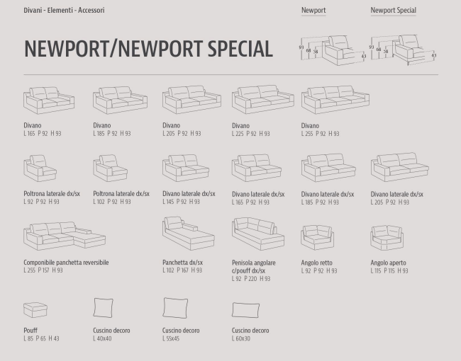 Canapea Newport