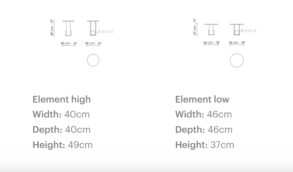 MASUTA DE CAFEA ELEMENT