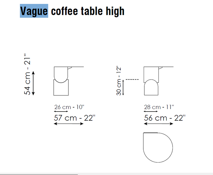 MASUTA DE CAFEA VAGUE