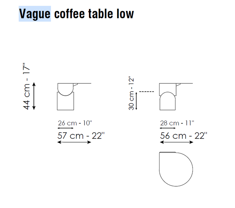 MASUTA DE CAFEA VAGUE