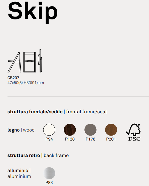SCAUN SKIP CB 207