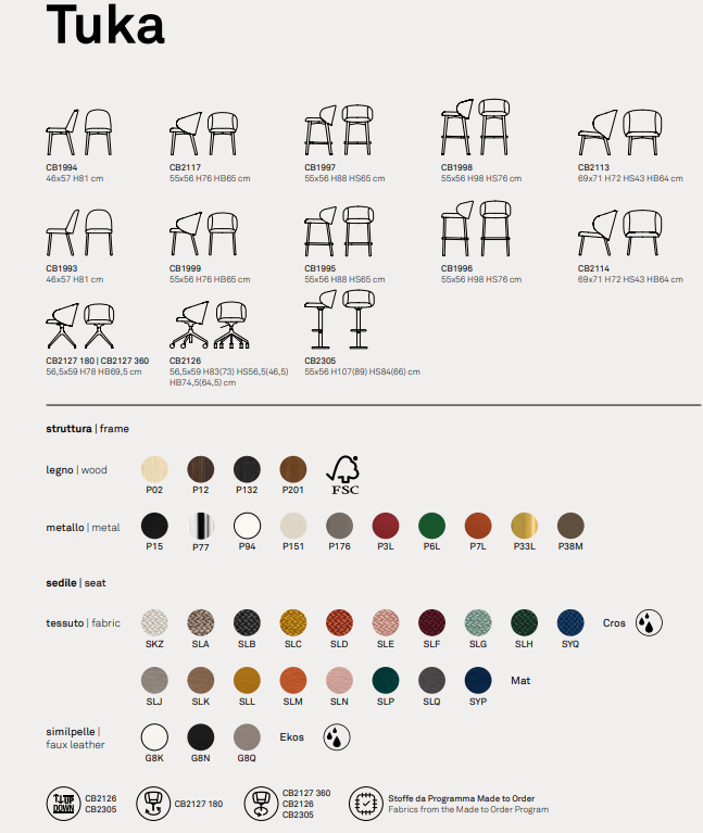 SCAUN TUKA CB 2127 180