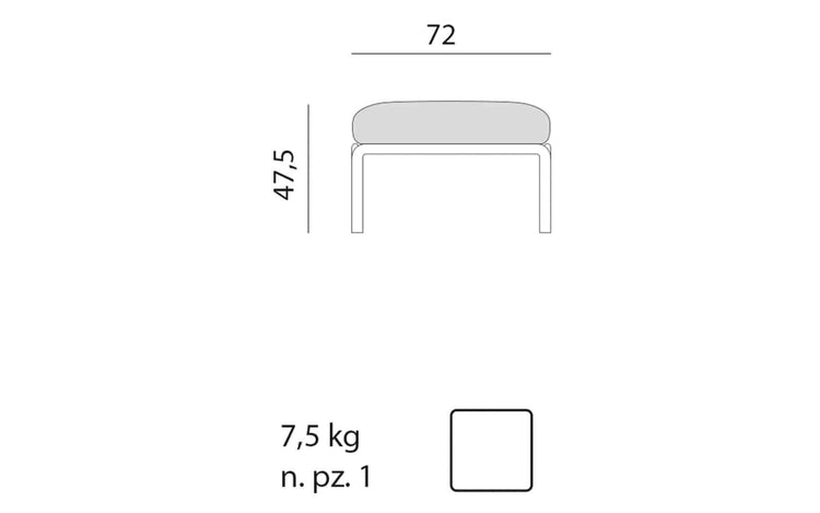 Pouf de exterior KOMODO