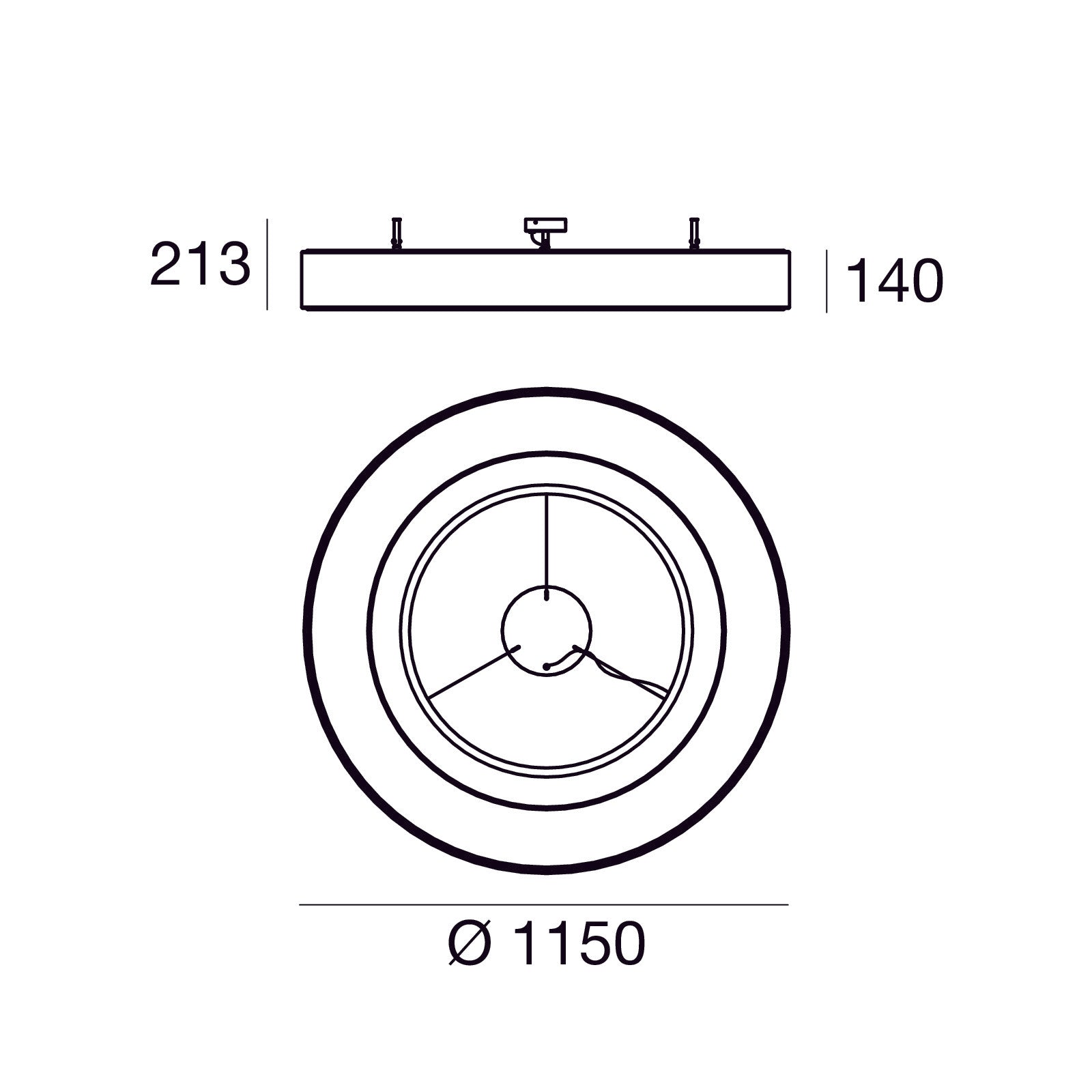 Plafoniera Saturn'''