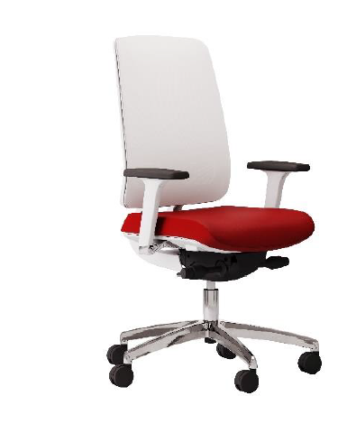 SCAUN DE BIROU OSCAR RETE (CADRU ALB)