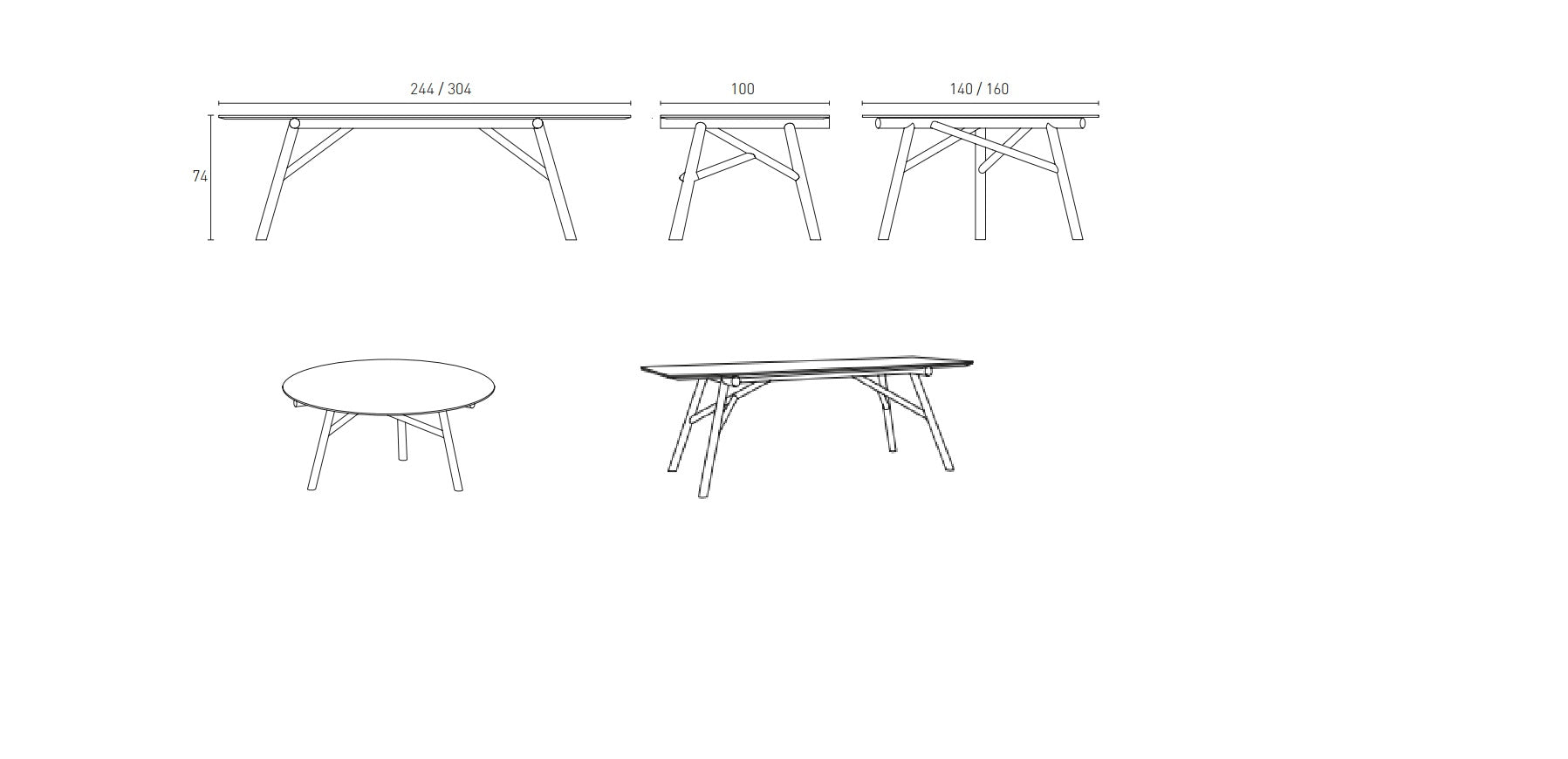 Masa de dining Maestro