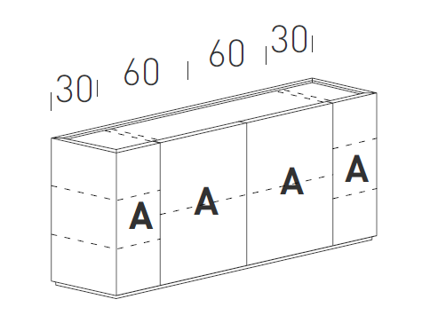 Comoda de living Cornice