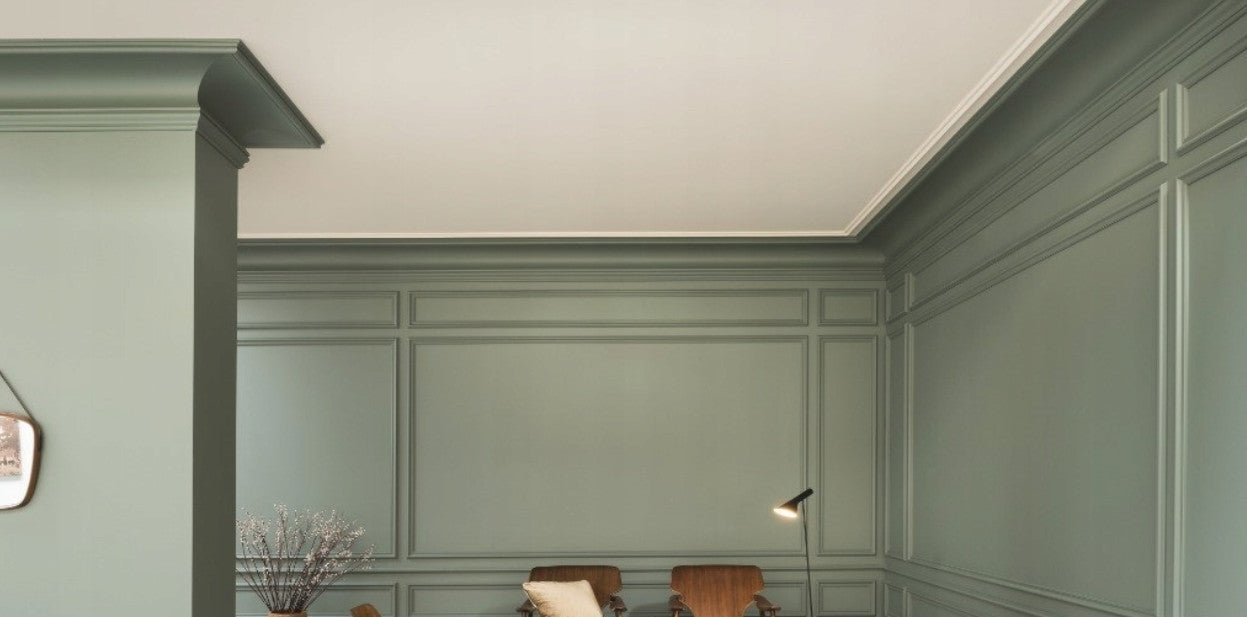 Cornisa decorativa din polimer rigid C16 - 8.7x8.7x200 cm