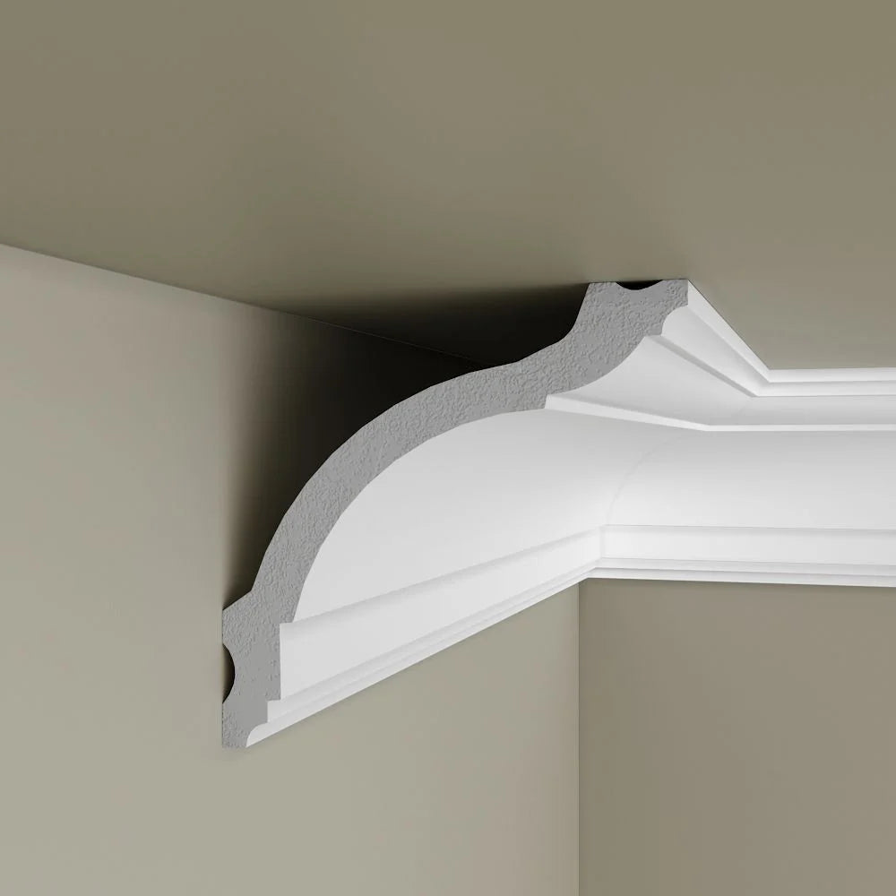 Cornisa decorativa din polimer rigid C17 - 9.3x9.5x200 cm