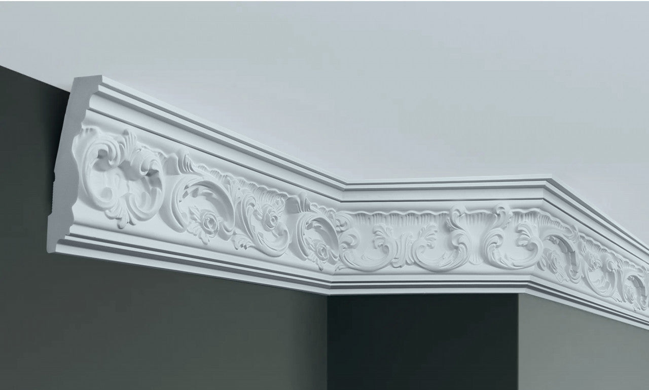 Cornisa decorativa din poliuretan C724 - 11.4x5.4x200 cm