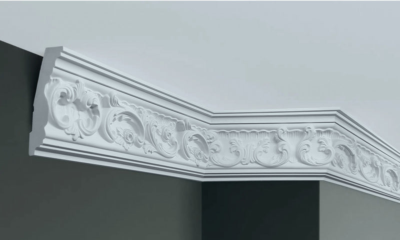 Cornisa decorativa din poliuretan C724 - 11.4x5.4x200 cm