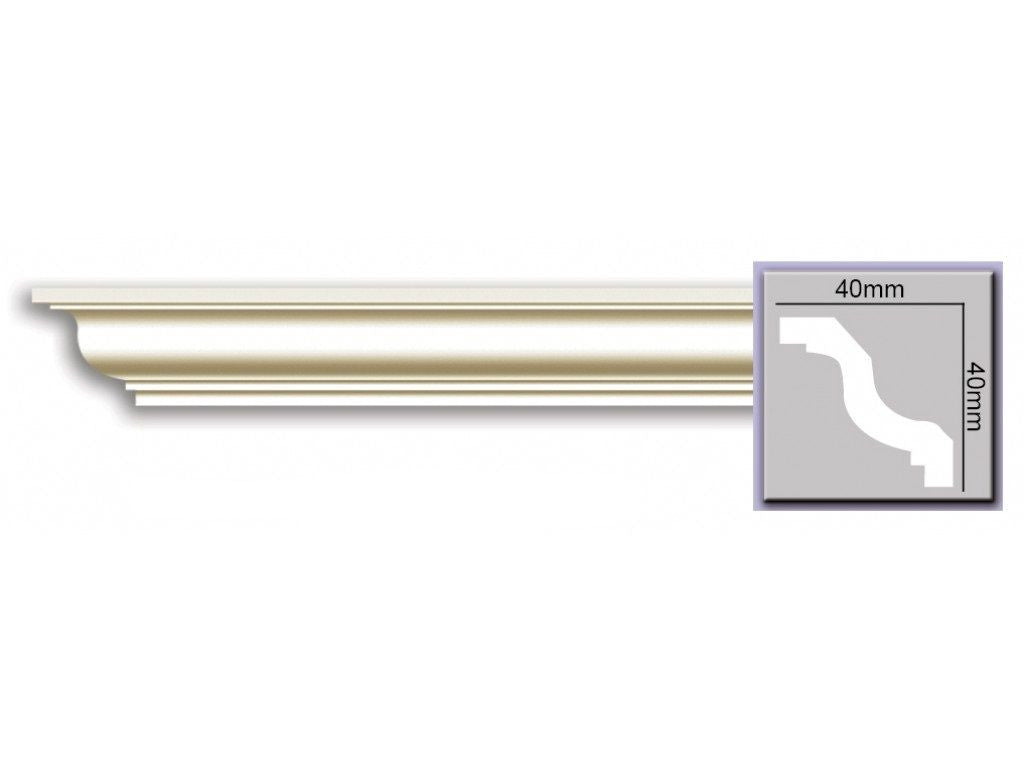 Cornisa decorativa din poliuretan P924 - 4x4x200 cm