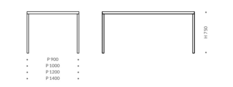 Masa de dining T-One