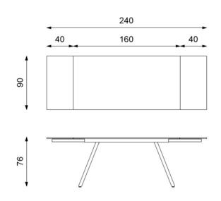 Masa de dining Smokey