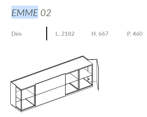 Comoda de living Emme