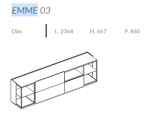 Comoda de living Emme